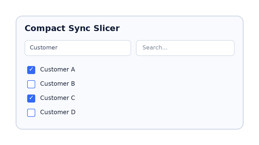 Compact Sync Slicer
